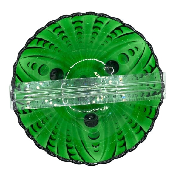 Vintage Anchor Hocking Vibrant Green Bubble Bowls - Picture 2 of 8